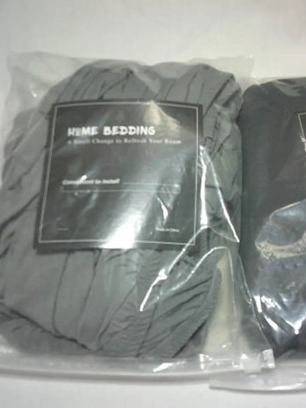 LOT 2 NEW TWIN SIZE BOX SPRING COVERS 4 WAY STRETCH GRAY & CHARCOAL GREY AMAZON